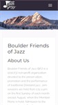 Mobile Screenshot of boulderfriendsofjazz.org